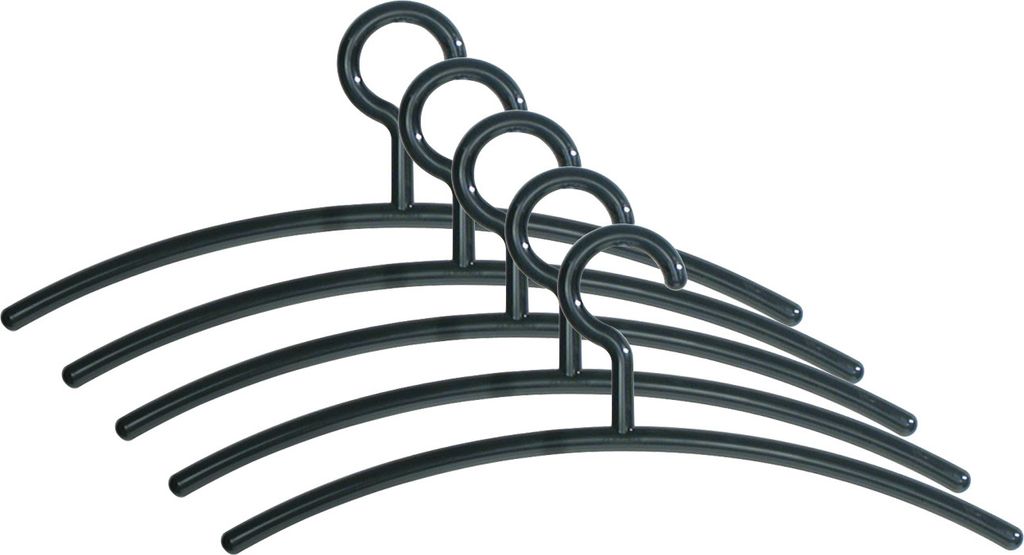 kerkmann Kunststoff-Kleiderbügel schwarz