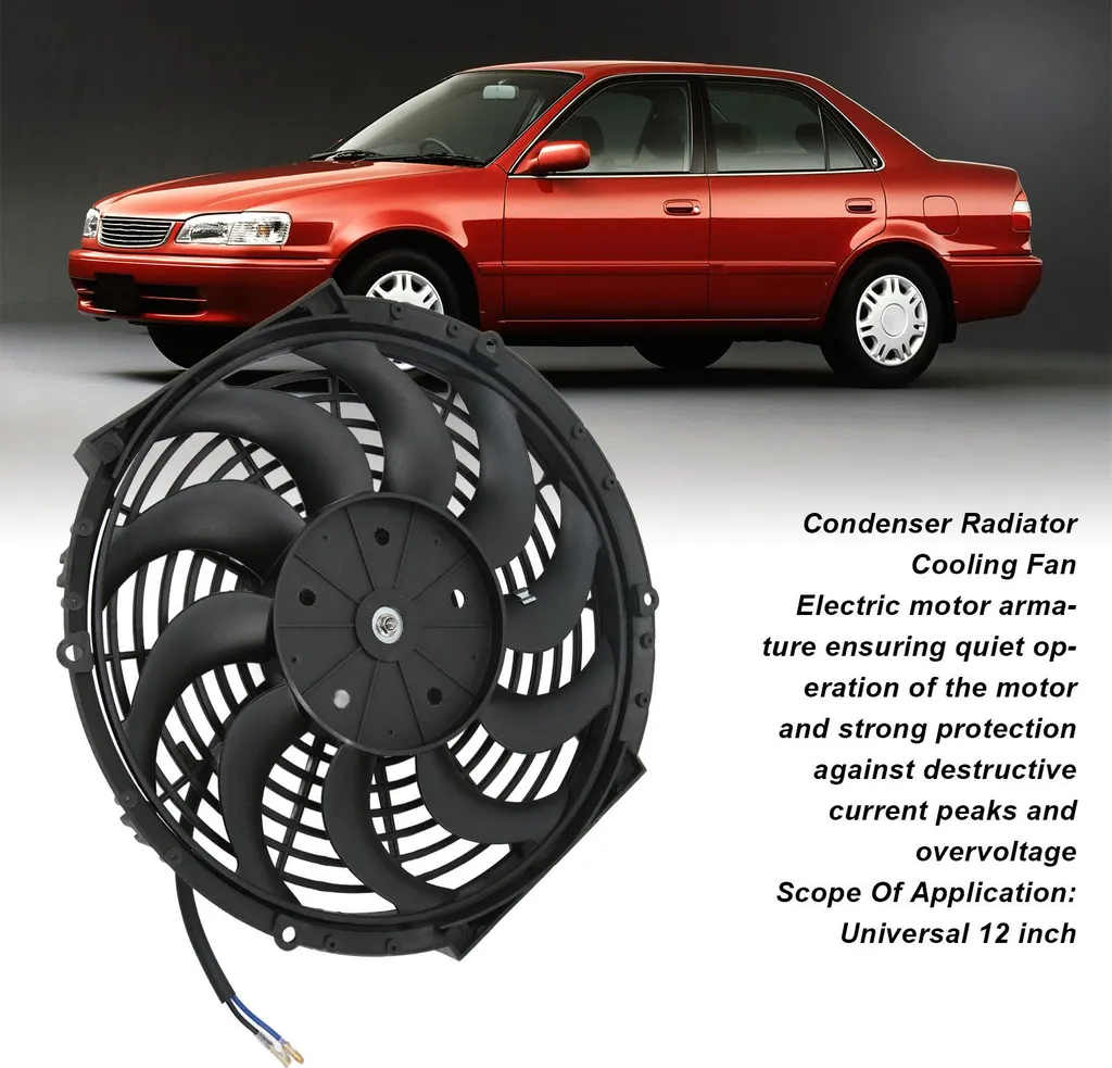 Elettroventola Auto 12V 12" Universale - Ventilatore Condizionatore