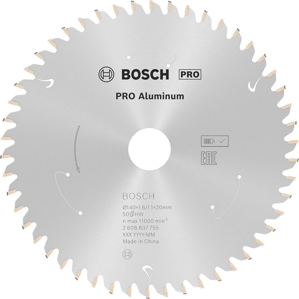 Bosch 2 608 837 755, Metal, 14 cm, 2 cm, 1,1 mm, 11000 RPM, Zdjęcie produktu 