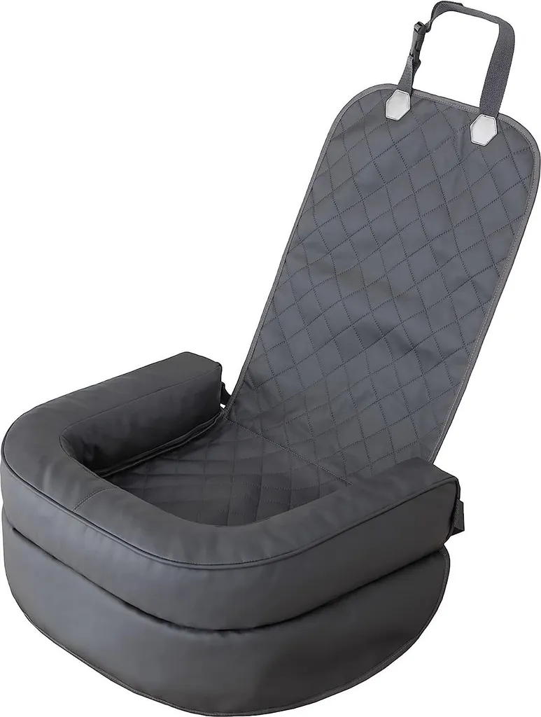 Siège Auto Chien PillowPrim avec Harnais Intégré, Lit Voyage Graphite