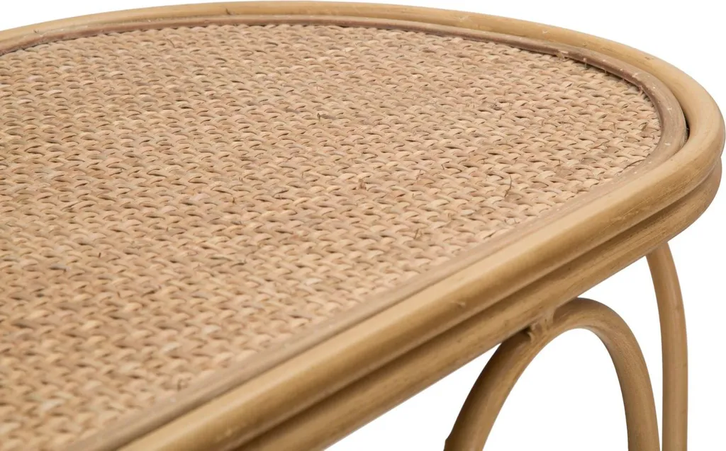 Console étroite Samui en rotin et métal pour optimiser les petits espaces
