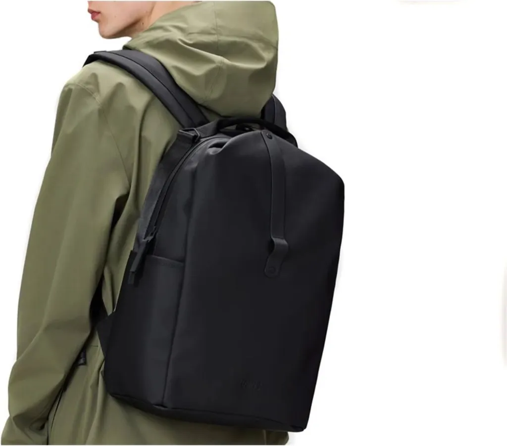 Sac à Dos Imperméable Rains Clip Front Backpack W3 Noir pour Ordinateur