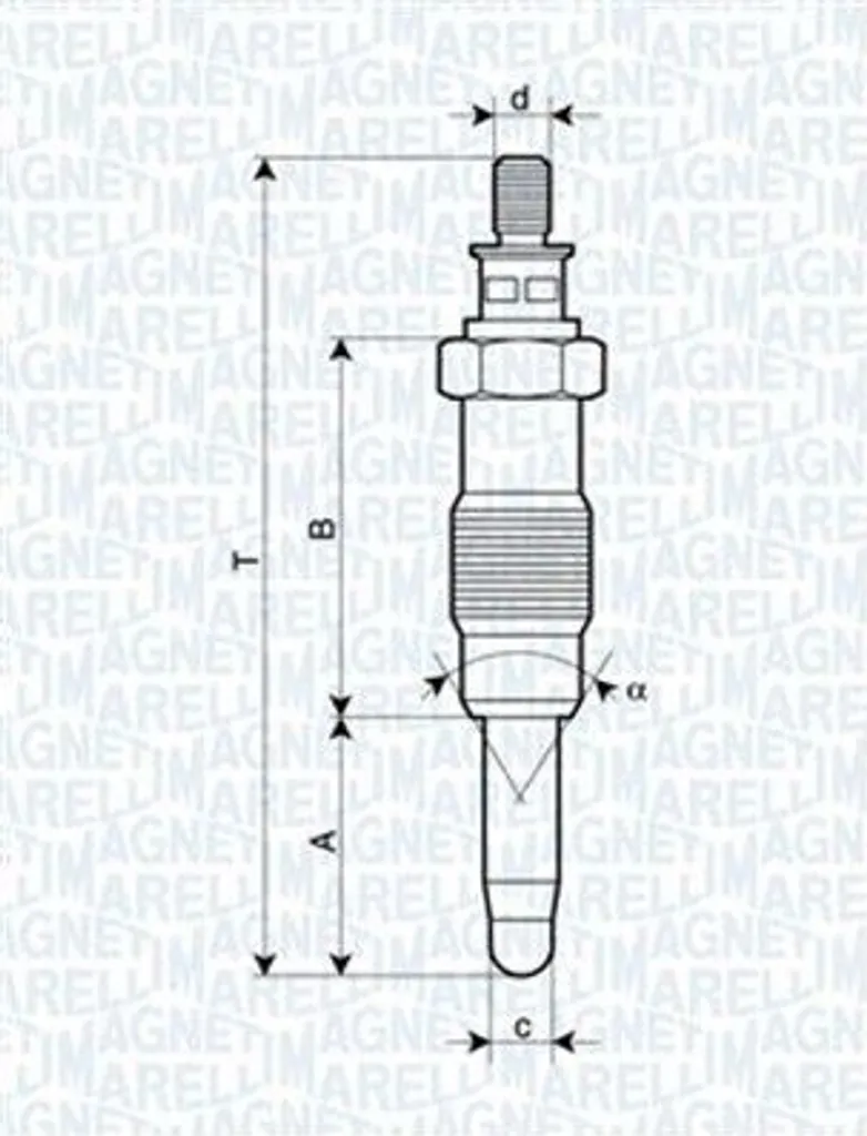 Magneti Marelli 062583003304: Candeletta per Mercedes Classiche W124 S124