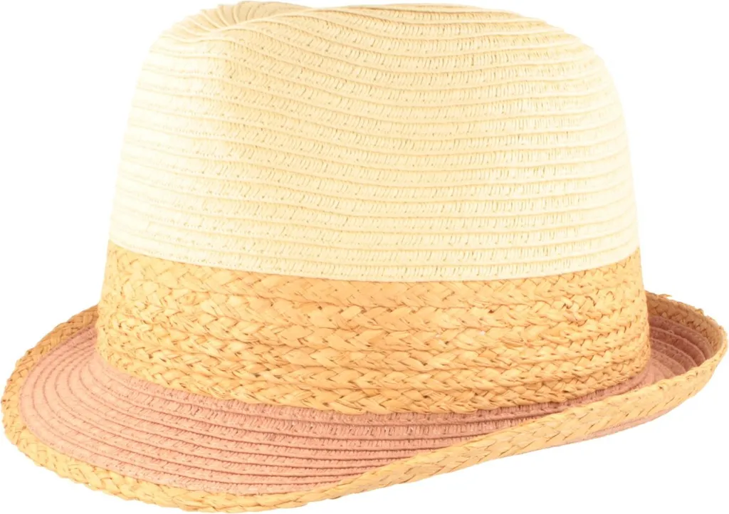 Cappello Paglia Hut Breiter Trilby Multicolore Pieghevole - No Stress!