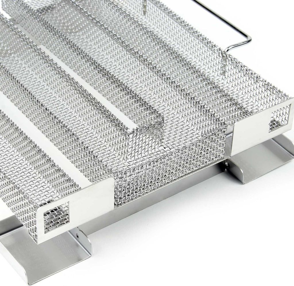 Wiltec BBQ Sparbrand 22,5x22,5x5,5cm Kaltrauchgenerator aus Produktbild 3