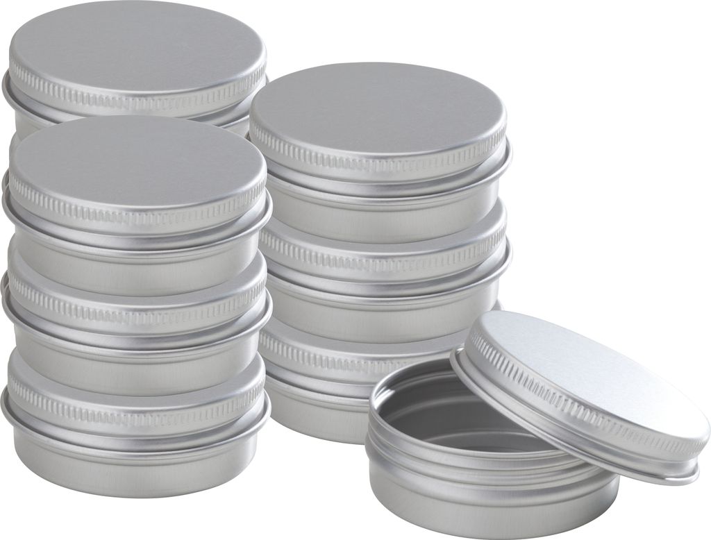 VBS Cremedose Rund 5 cm Aufbewahrungsdose Kosmetikbehälter Kunststoffbehälter 30 ml, 10 Stück