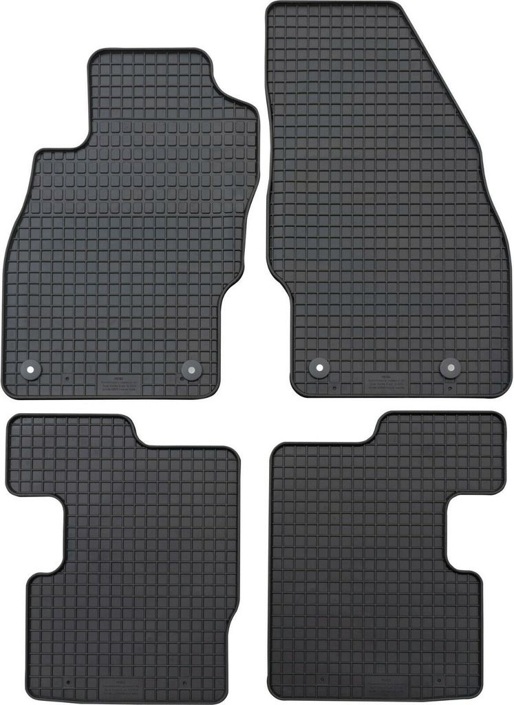 für Opel Corsa E ab 12/2014-10/2019 Passform PETEX Gummimatten 4-teilig schwarz Allwettermatten Gummifußmatten