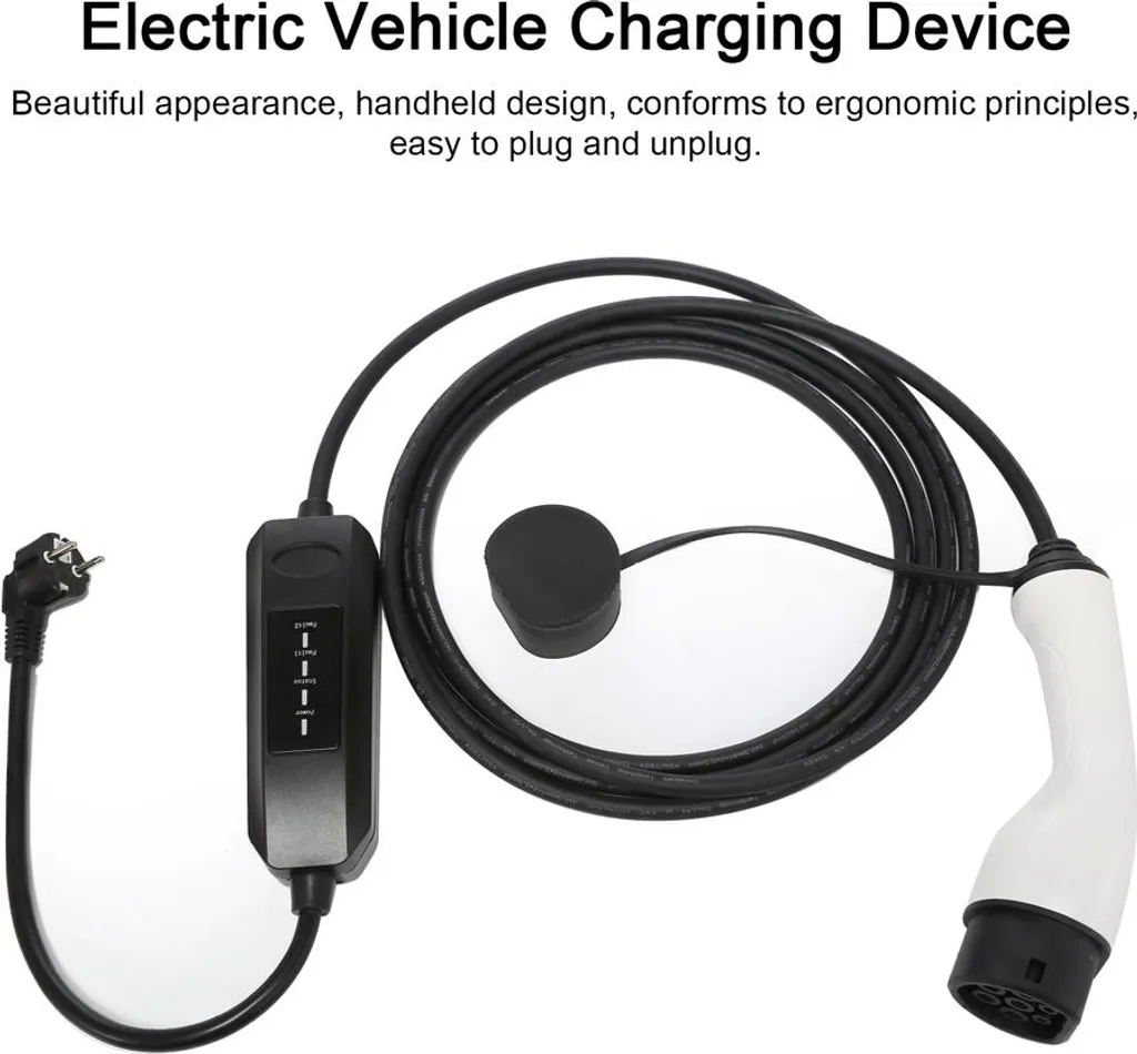 Chargeur mobile pour voiture électrique 13A prise standard avec voyant