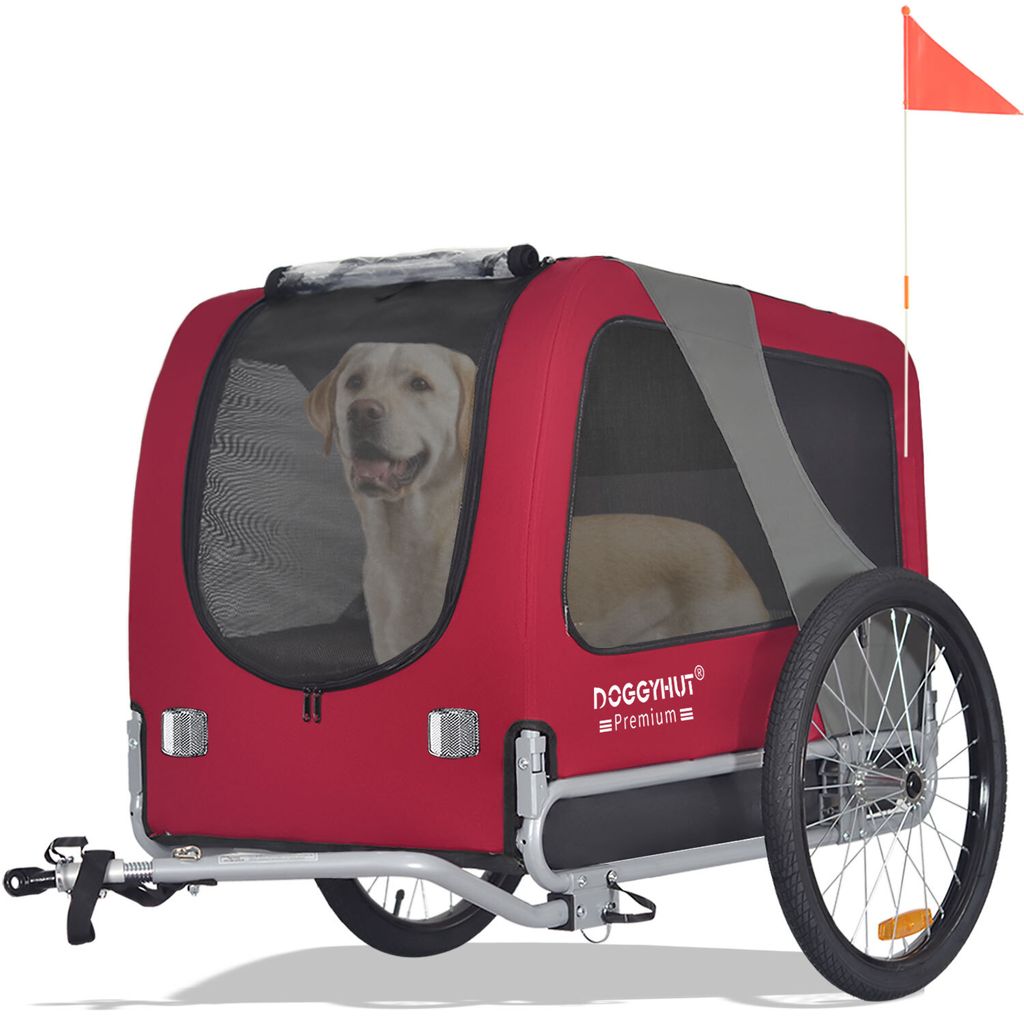 DOGGYHUT® Premium LARGE Hundefahrradanhänger  15 - 30kg Produktbild 