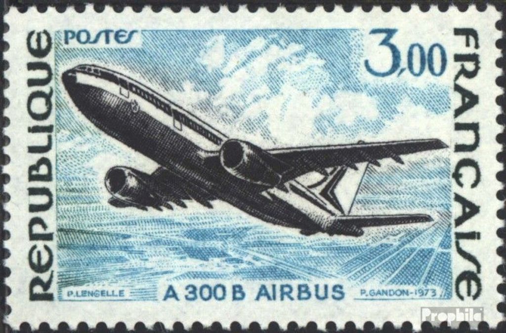 Briefmarken Frankreich 1973 Mi 1825 (kompl.Ausg.) postfrisch Airbus