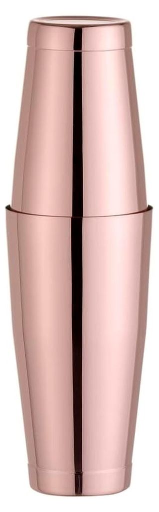 Cocktailshaker, BarUp, Tin-on-Tin Boston-Cocktailshaker, matte Ausführung, Cocktailmixer mit 2 gewichteten Bechern: 0,6L & 0,8L, Edelstahl, verkup...