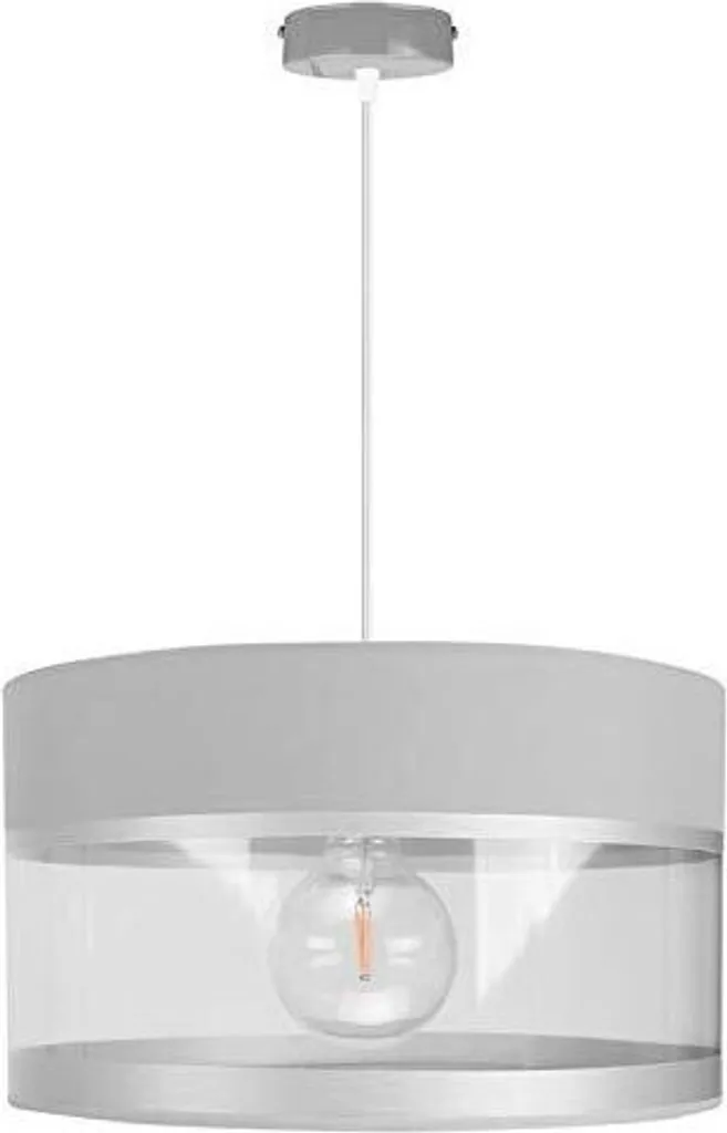 Suspension ronde noir et gris ABH1L luminaire moderne culot E27 chic