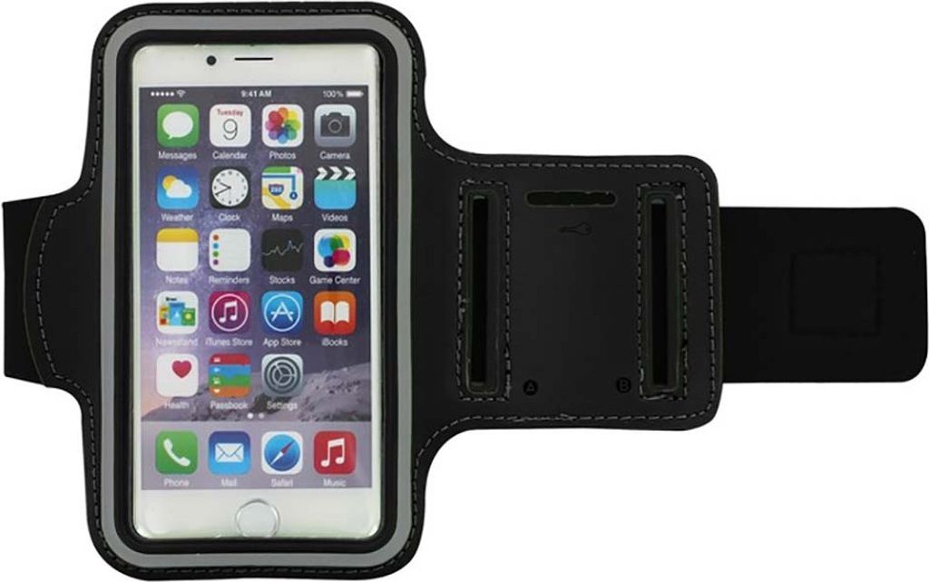 Wantalis, Sportarmband Modell Sprinter bis 5,8" Smartphone, Schwarz