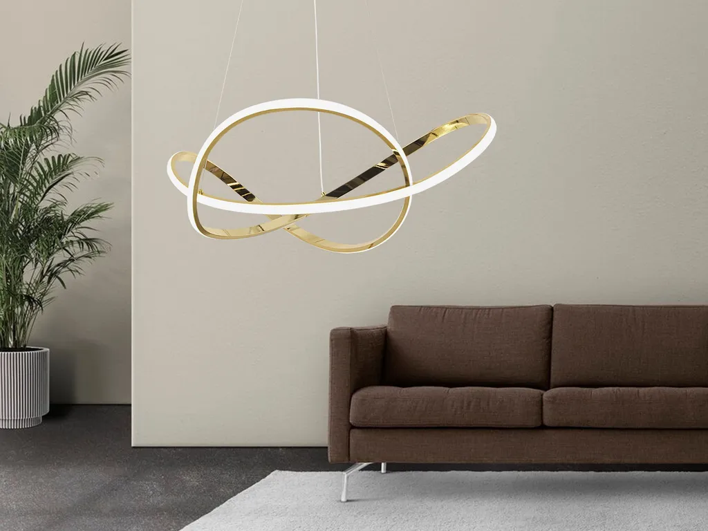 Suspension LED G078-1CP Gold Toolight - Solution Éclairage Élégante - 5