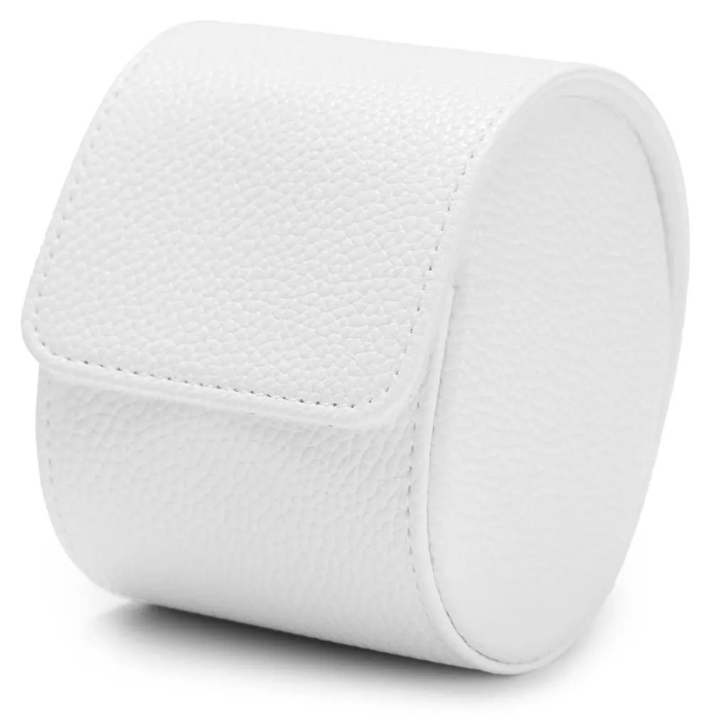 Étui de transport montres pour voyage, boîte de luxe blanche en cuir