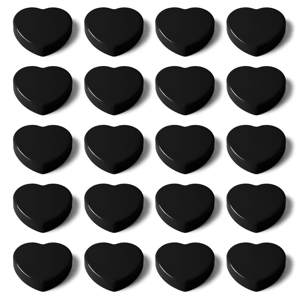 20 Magnete für Magnettafeln, Mini-Magnete in Herzform für Whiteboards, starke dekorative Kühlschrankmagnete, klein, Magnete für Pinnwände, Bü...