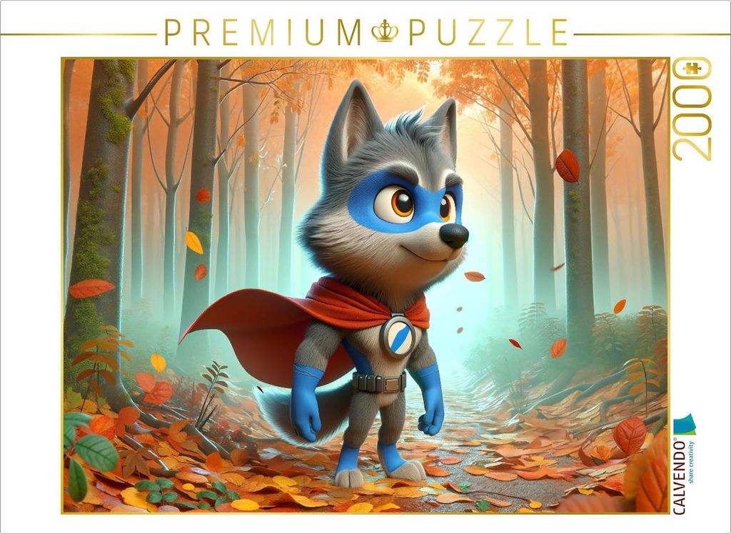CALVENDO Puzzle Ein geheimnisvolles Waldabenteuer | 2000 Teile Lege-Größe 90x67cm Foto-Puzzle für glückliche Stunden
