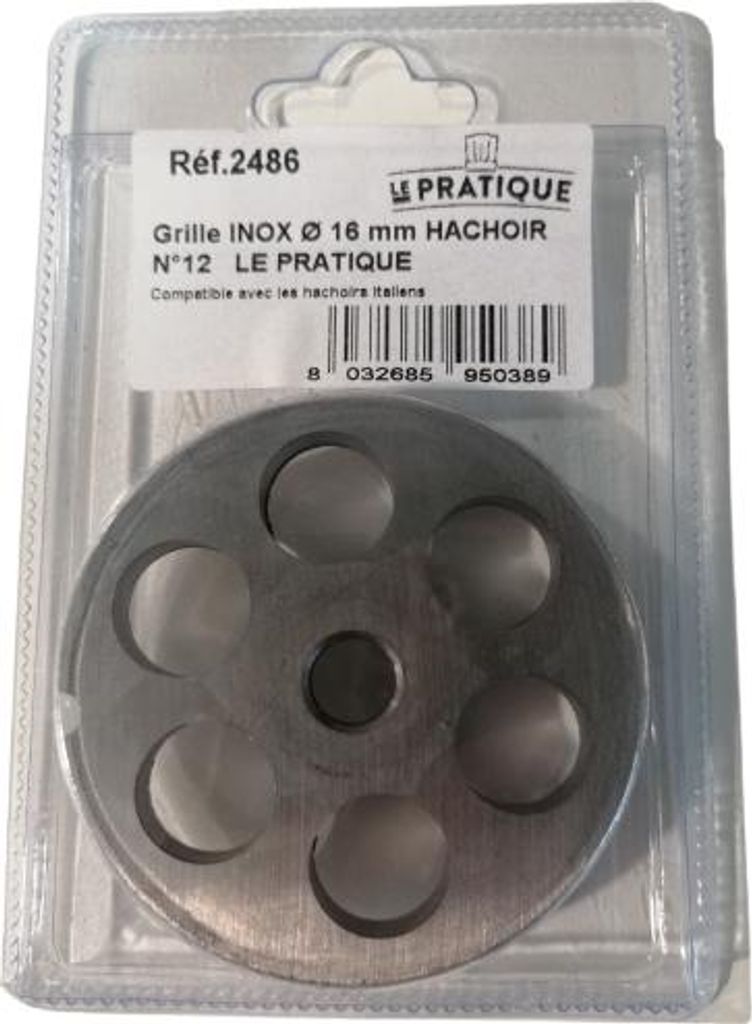 Universelle Edelstahlgitter ø 16 mm Hachoir Nr. 12 - Le Pratique