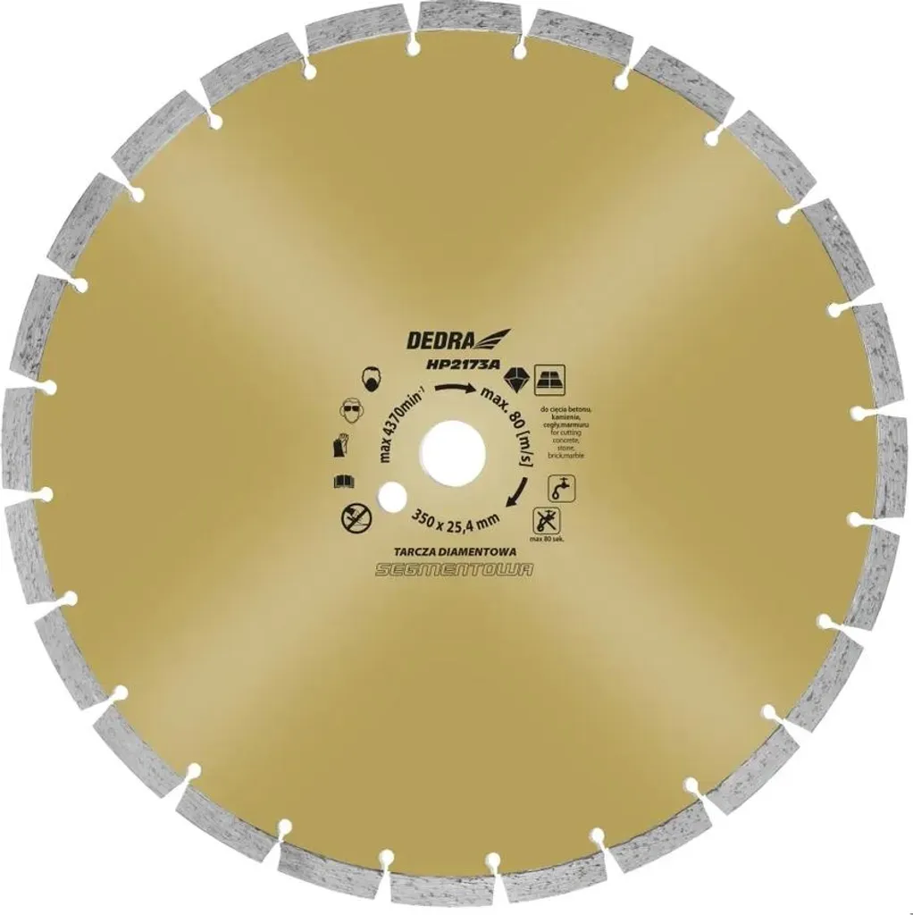 Disque de tronçonnage diamanté 400mm alésage 25,4 béton et matériaux durs