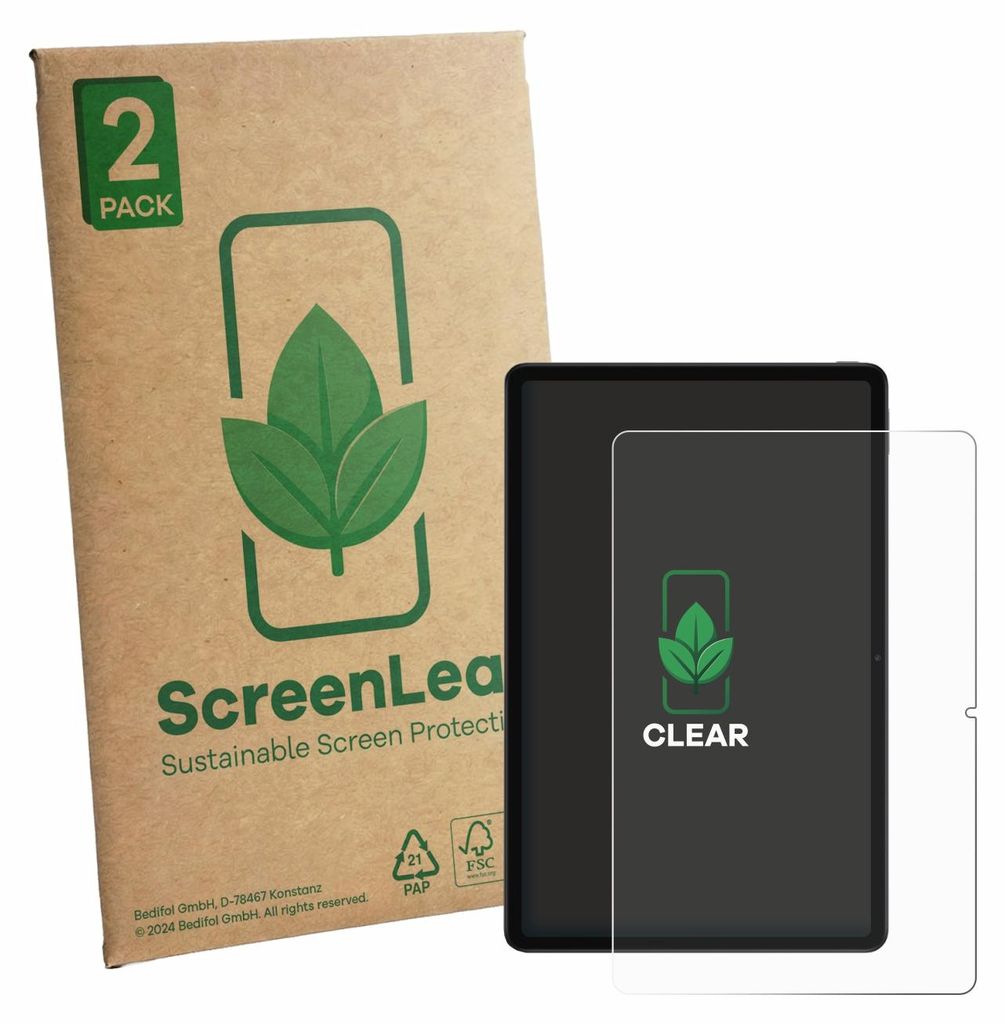 2x ScreenLeaf Schutzfolie für Xiaomi Redmi K Pad 2 nachhaltiger Displayschutz Display Schutz Folie Klar Transparent