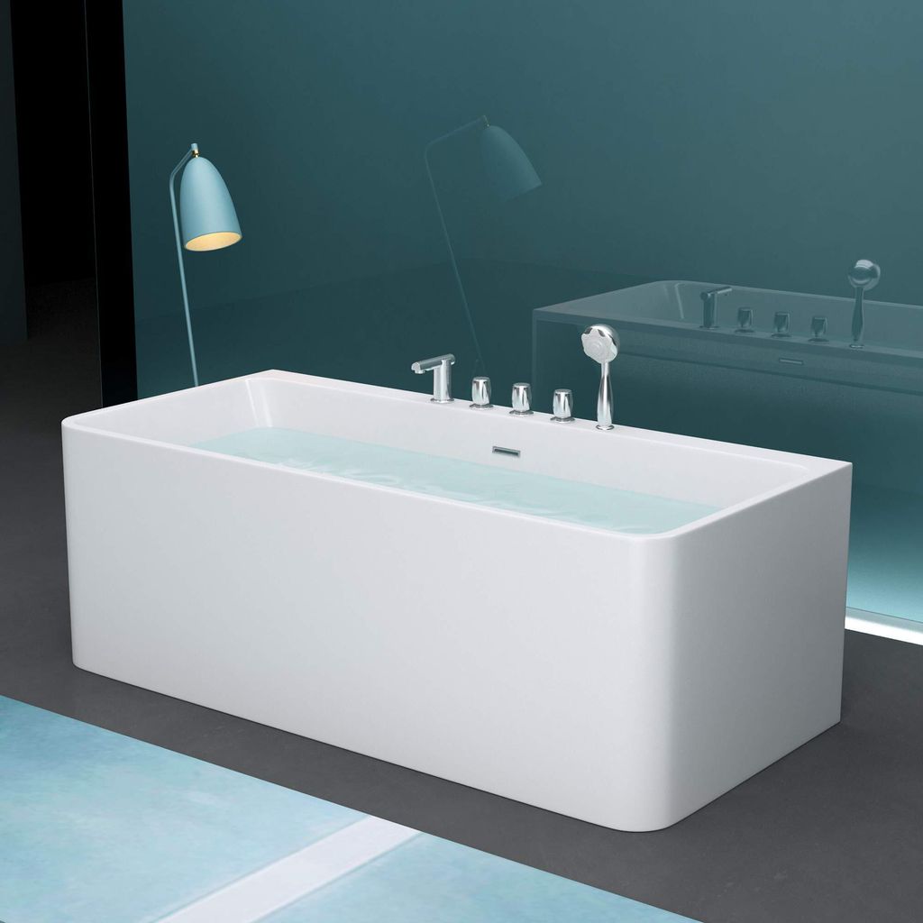 Mai & Mai Freistehende Badewanne 170x80cm Rechteck Produktbild 3