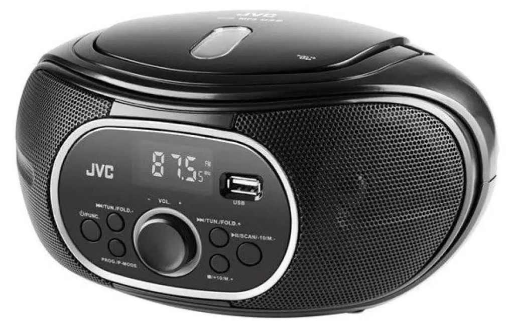 Radioodtwarzacz JVC RD-E221B Boombox black Productafbeelding 