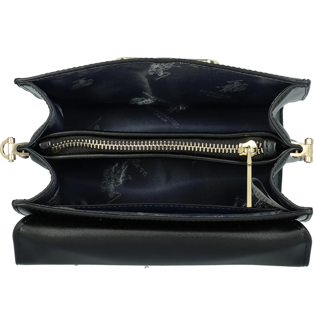Regala la Borsa Berkeley U.S. POLO ASSN. Nera e Oro - Idea Regalo - 9