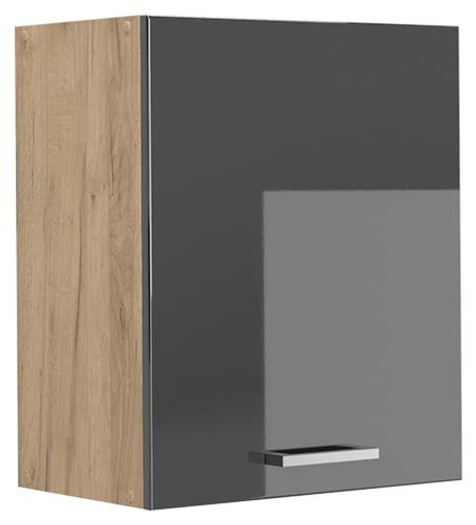 Pensile da cucina Vicco R-Line Antracite lucido/Rovere Immagine del prodotto 
