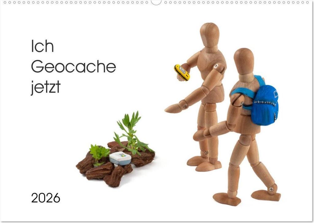 Ich Geocache jetzt (Wandkalender 2026 DIN A2 quer), CALVENDO Monatskalender