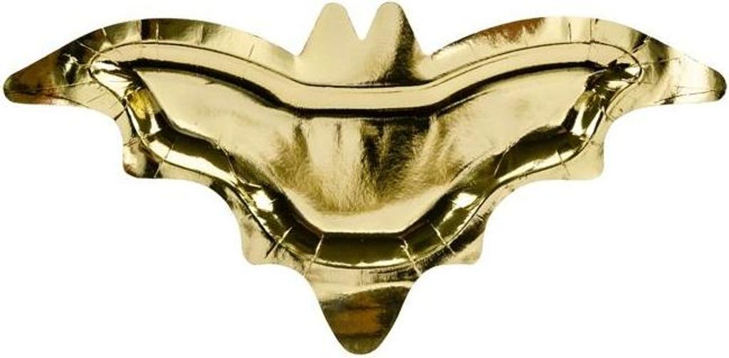 Fledermausplatten, gold, 37,5x18,5cm (1 Packung / 6 Stk.)