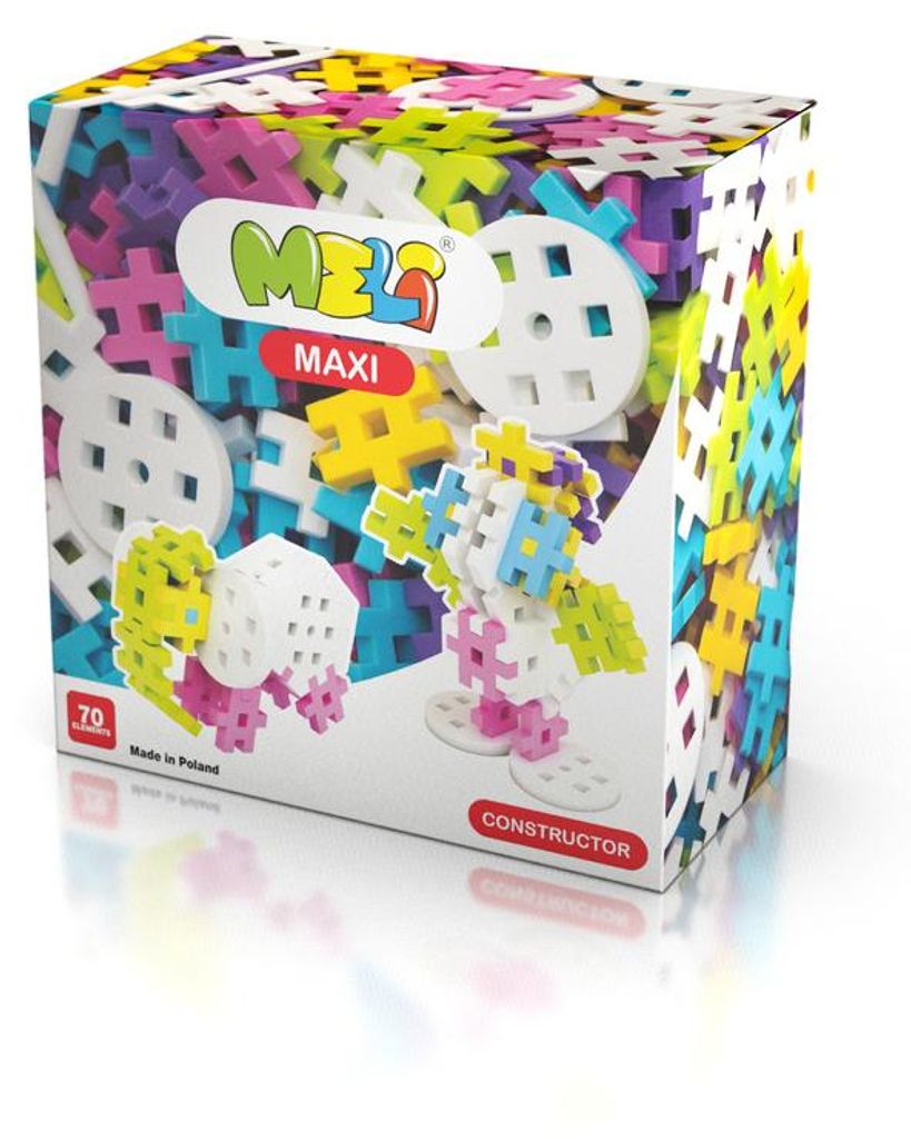 Meli Maxi Constructor Pink – 70-teiliges Baustein-Set für Produktbild 