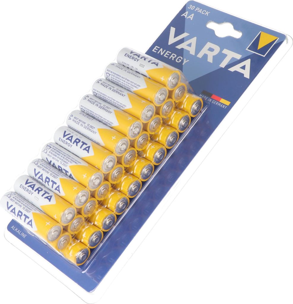 Varta ENERGY AA Blister 30, Einwegbatterie, AA, Alkali, 1,5 Produktbild 