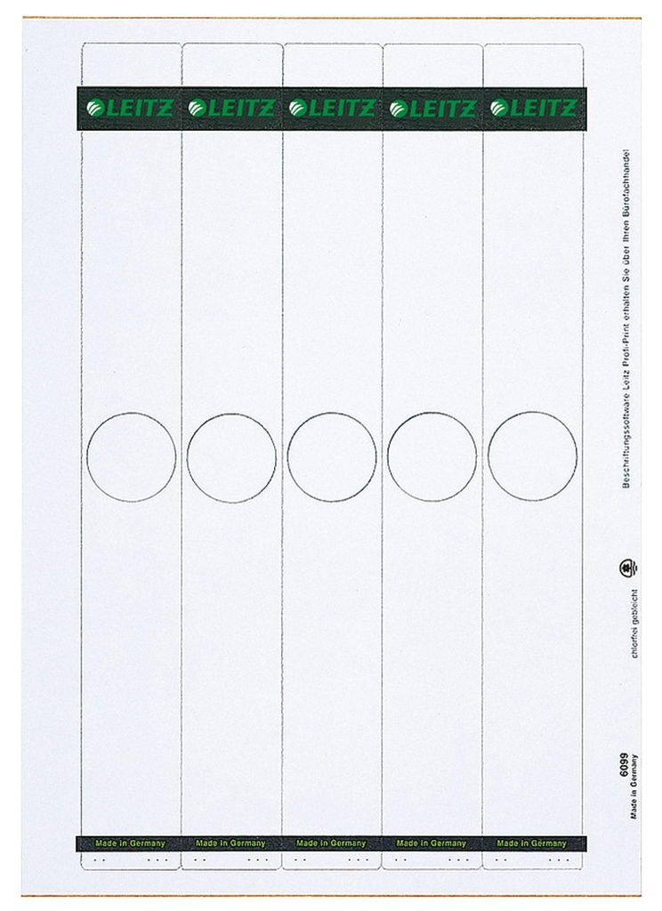 LEITZ Ordnerrücken Etikett für Hängeordner 34 x 279 mm Produktbild 