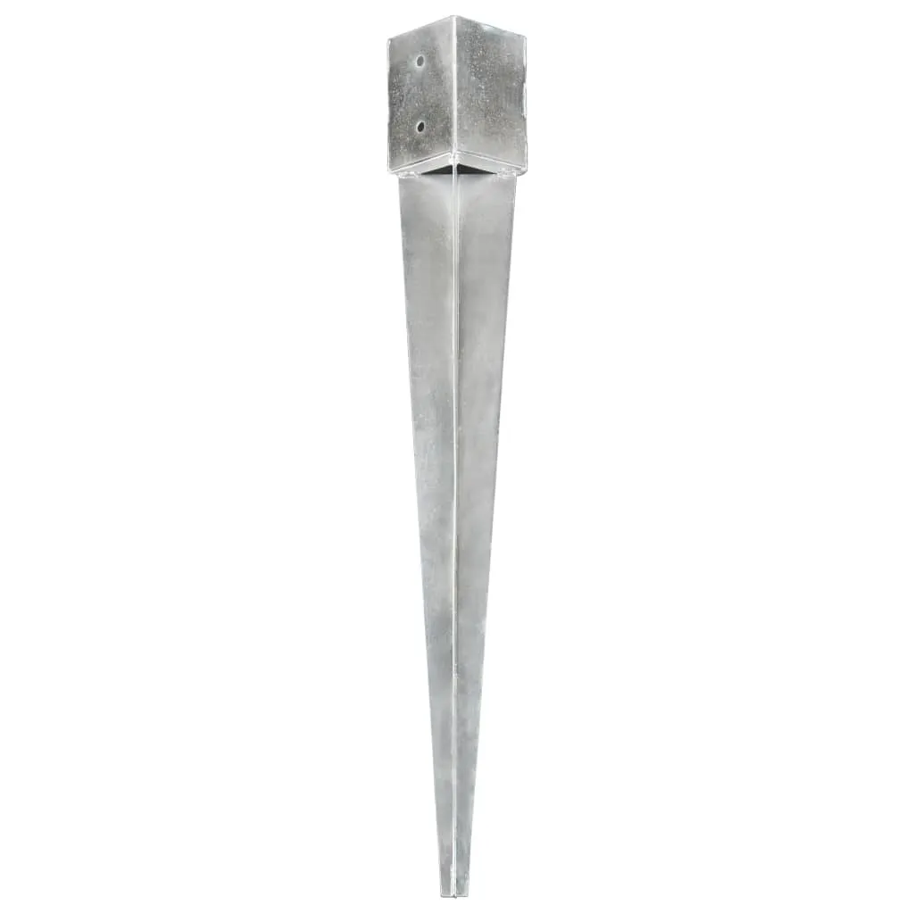 Supports pour clôture de jardin 10x10 cm ancrage au sol 12 pièces