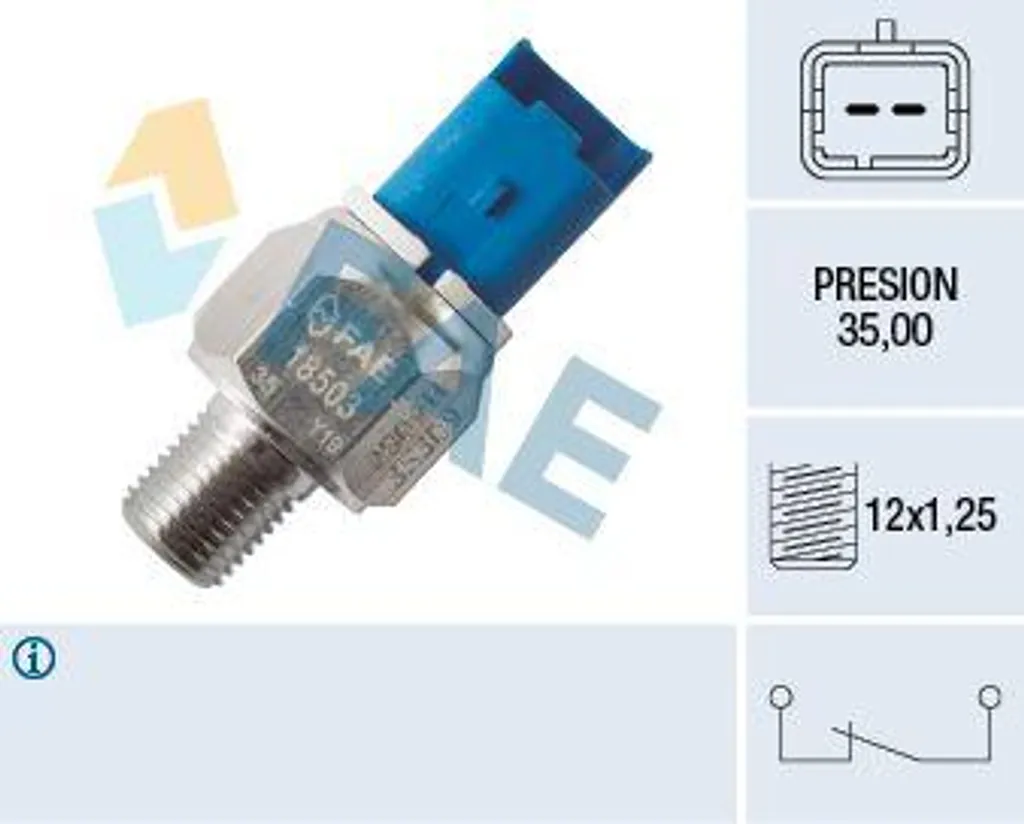 Sensore Pressostato Olio FAE 18503 - Compatibile Fiat Qubo Fiorino