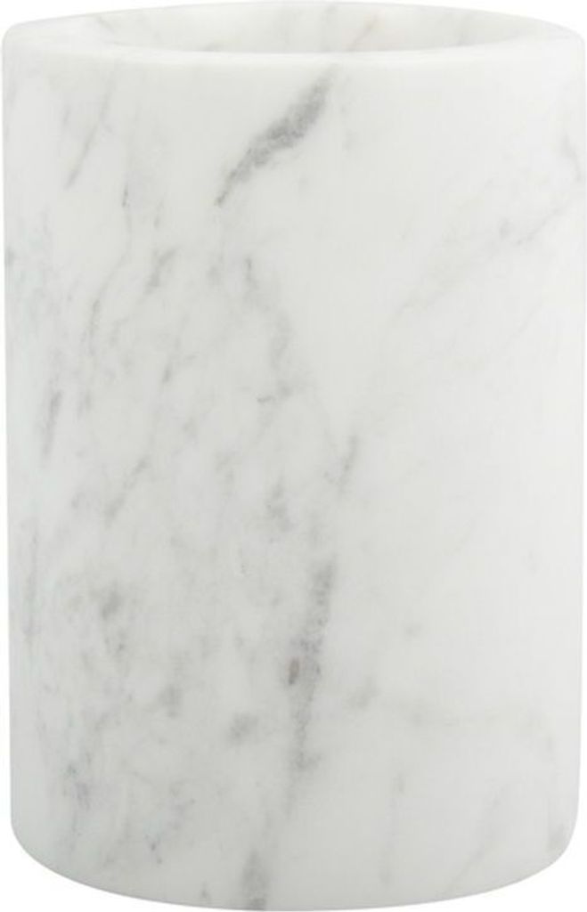 Spirella Zahnputzbecher Zahnbürstenhalter Keramik "Sana" 7x11,5 cm Marmor