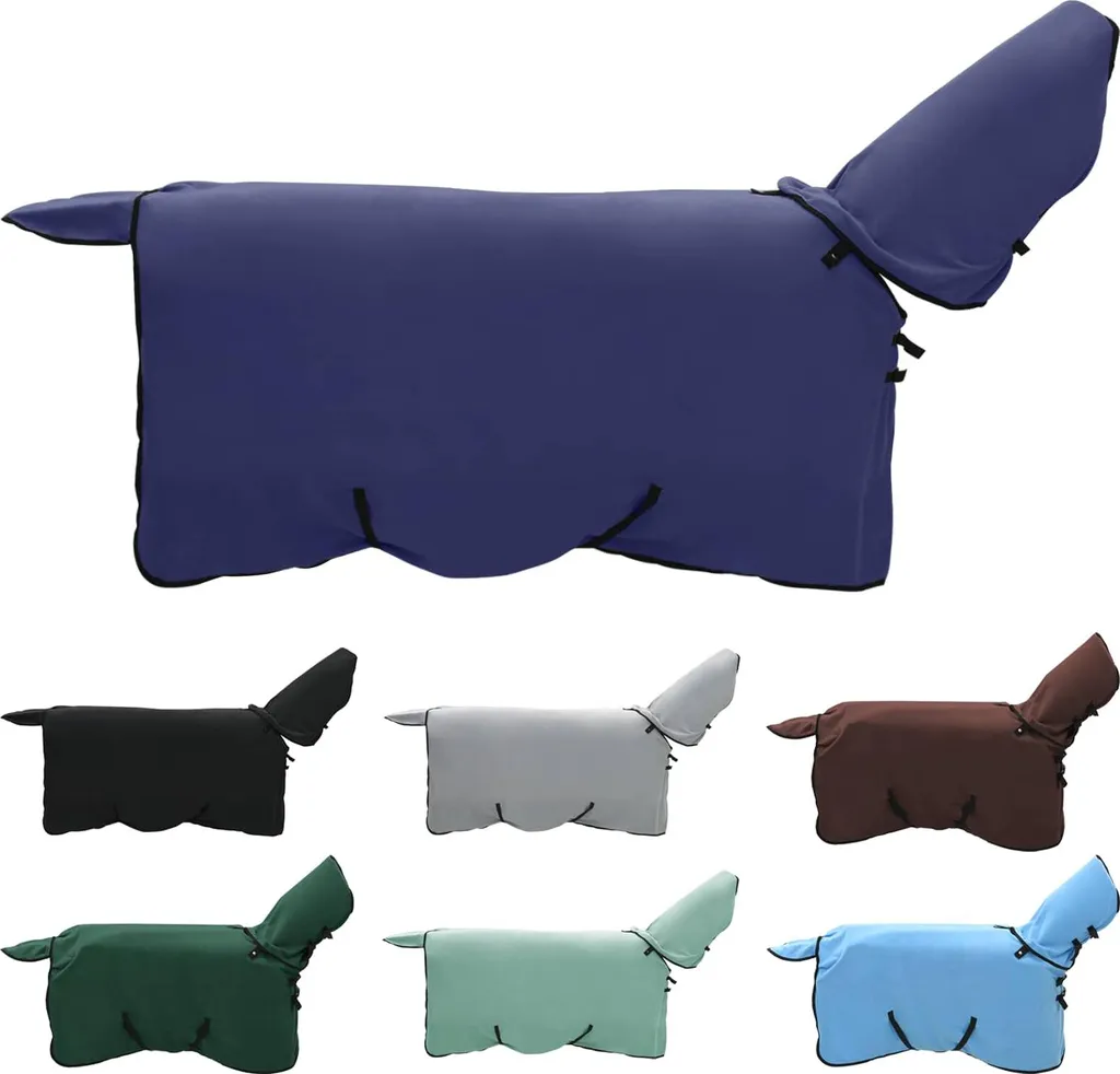 vidaXL Coperta per Cavalli Blu Navy in Poliestere - Protezione Invernale