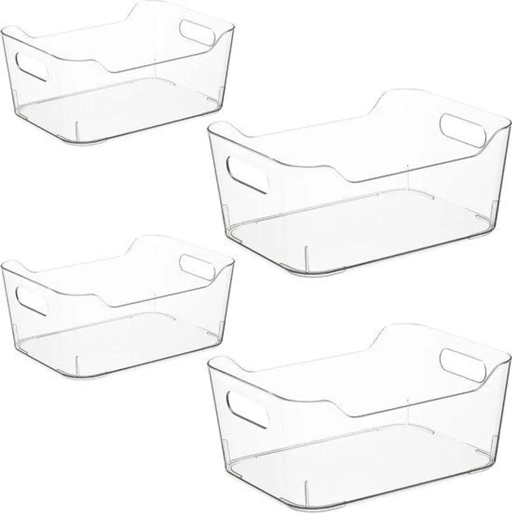 Rangement maquillage et cuisine - 4 tiroirs transparents multi-usages
