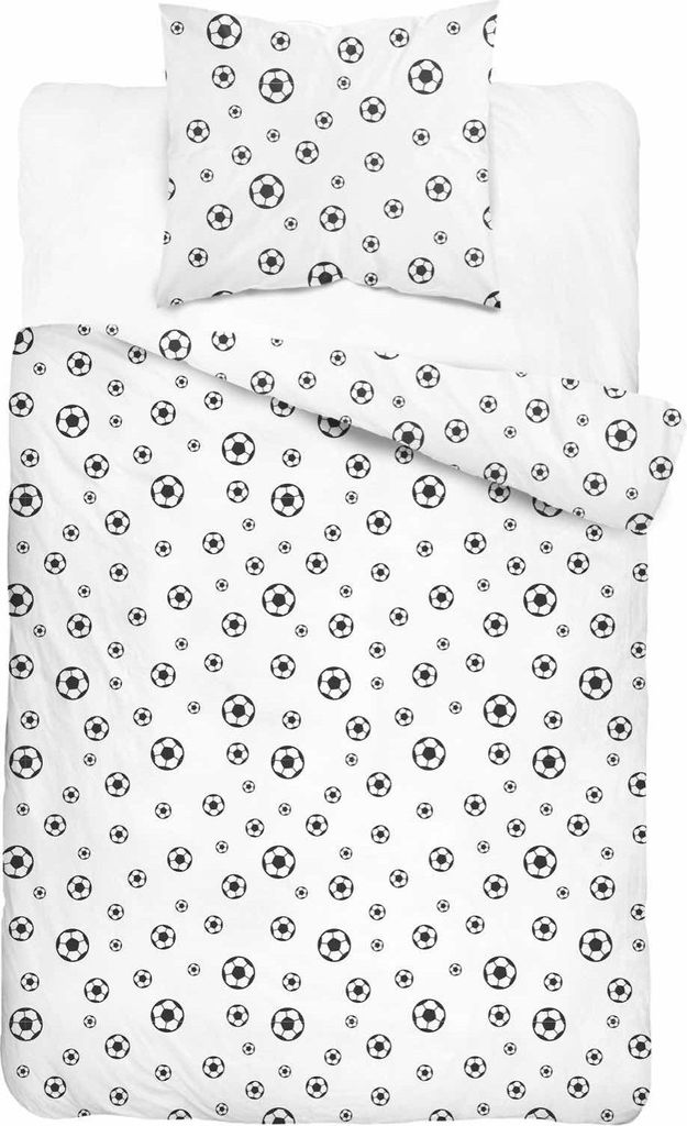 Bettwäsche, Baumwollbettwäsche für Kinder 140x200 xoxo 4932a Fußball