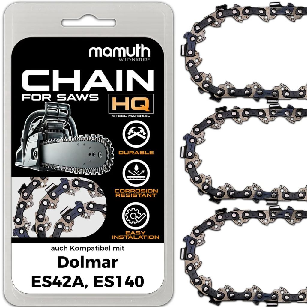 3x pilová řetězka, řetězová pila, 40 cm, 1,3 mm, 3/8", 56 Obrázek produktu 