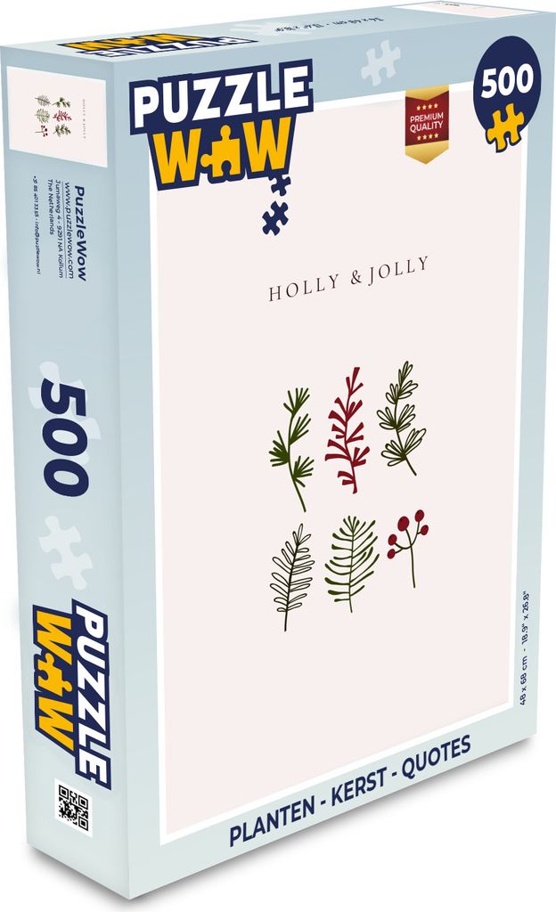 MuchoWow Puzzle 500 Teile Pflanzen - Weihnachten - Zitate - Denken - Spiel - Toy