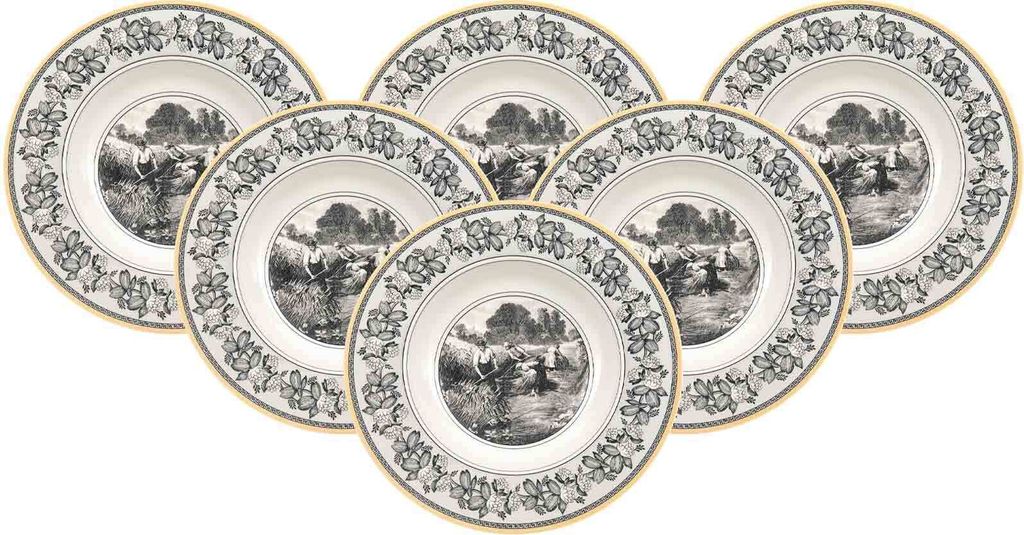 Villeroy & Boch Audun Ferme Suppenteller ø 24,2 cm 6er Set Produktbild 