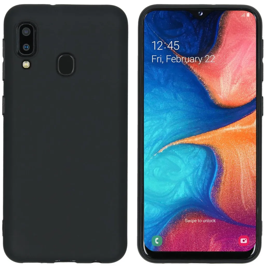 Cover Samsung A20e imoshion in TPU Nero - Design Sottile Anti-Urto