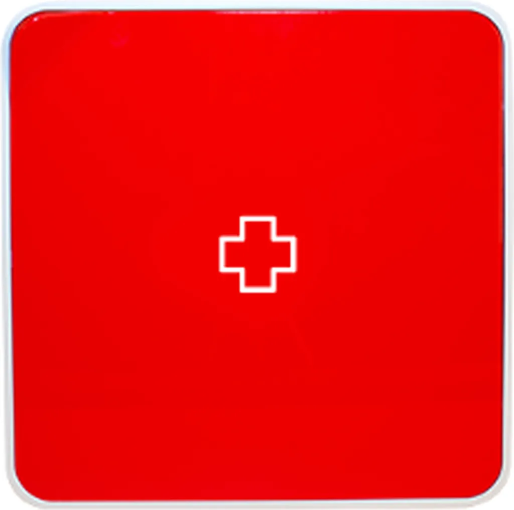 Boîte de secours MultiBox rouge en ABS rigide PAPERFLOW haute visibilité