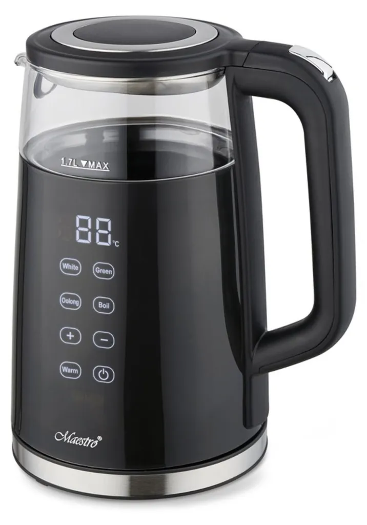 Maestro MR049 Bouilloire sans fil avec socle 360° et grande capacité 1,7L