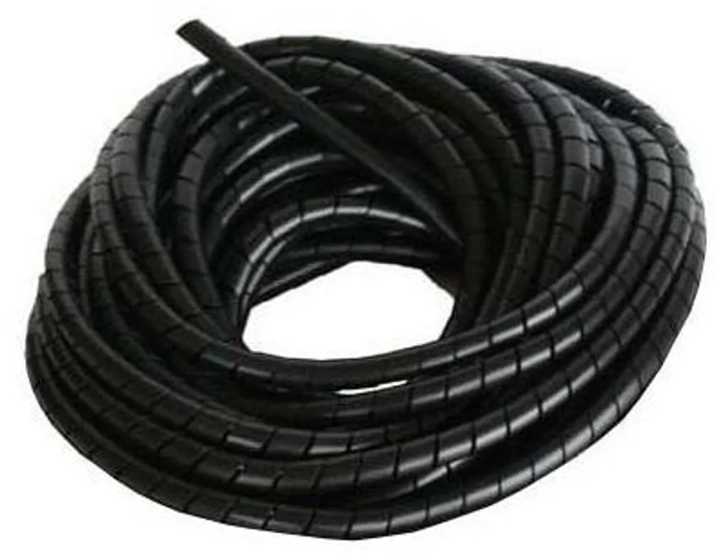 Protection de cadre de câble Mirage Spirale noir 9-30 mm en rouleau 25m