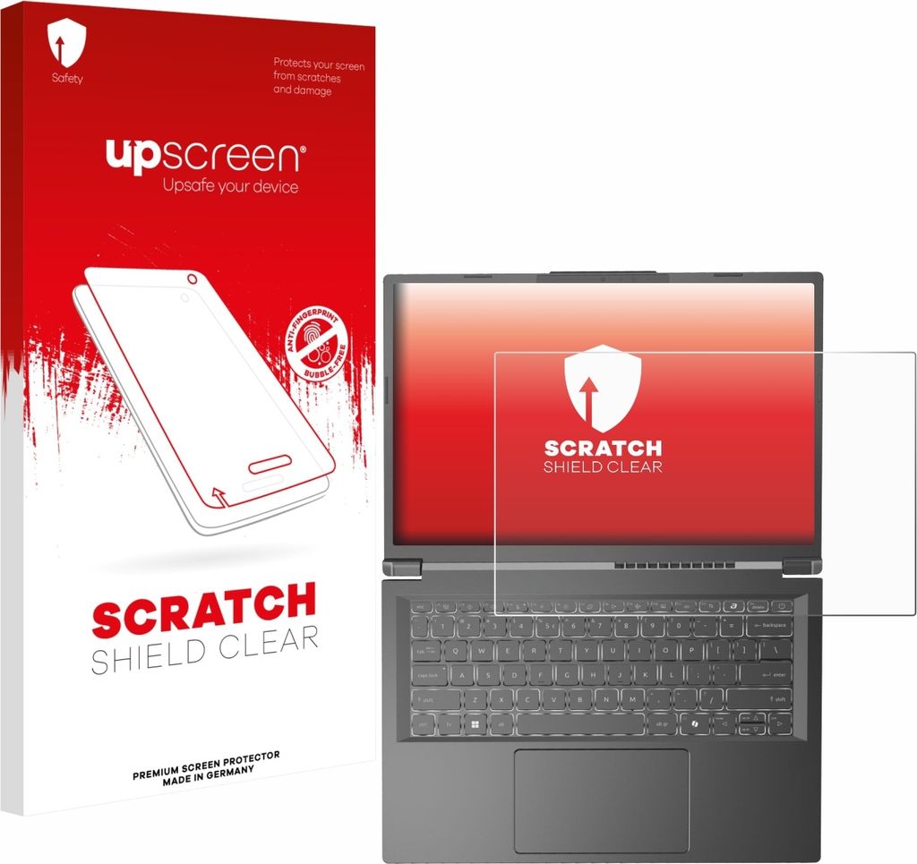 upscreen Schutzfolie für Acer Aspire 14 AI Displayschutz Displayschutzfolie Folie Klar Transparent