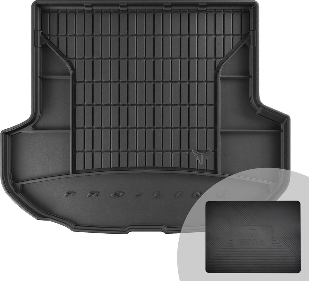 FROGUM ProLine 3D Gummimatte Exklusive Auto Kofferraummatte Kofferraumwanne für Hyundai Santa Fe IV ab 2018