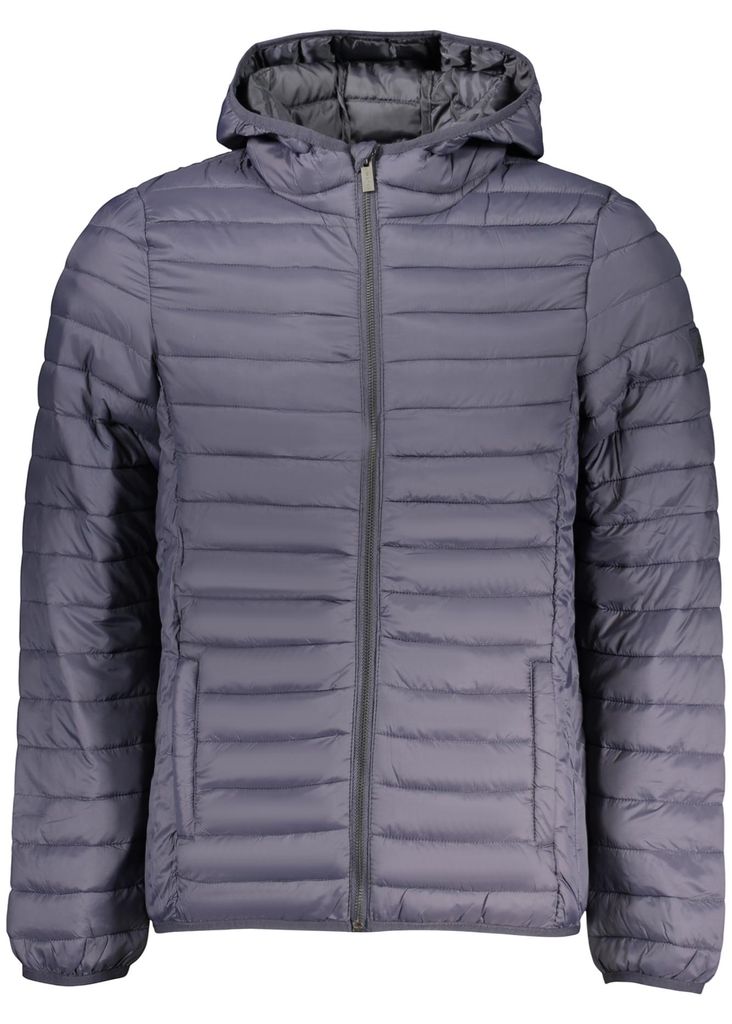 Leichte blaue Herrenjacke mit Kapuze – Praktisch & stilvoll!