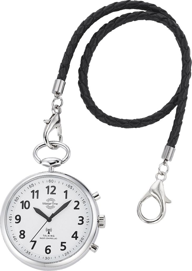 Master Time MTGA-10938-12M Sprechende Taschenuhr Funk Silberfarben 1